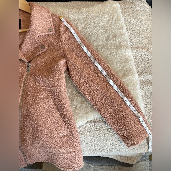 Mauve Teddy Moto Jacket - Picture 10 of 11
